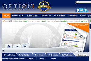 OptionWeb page d'acceuil